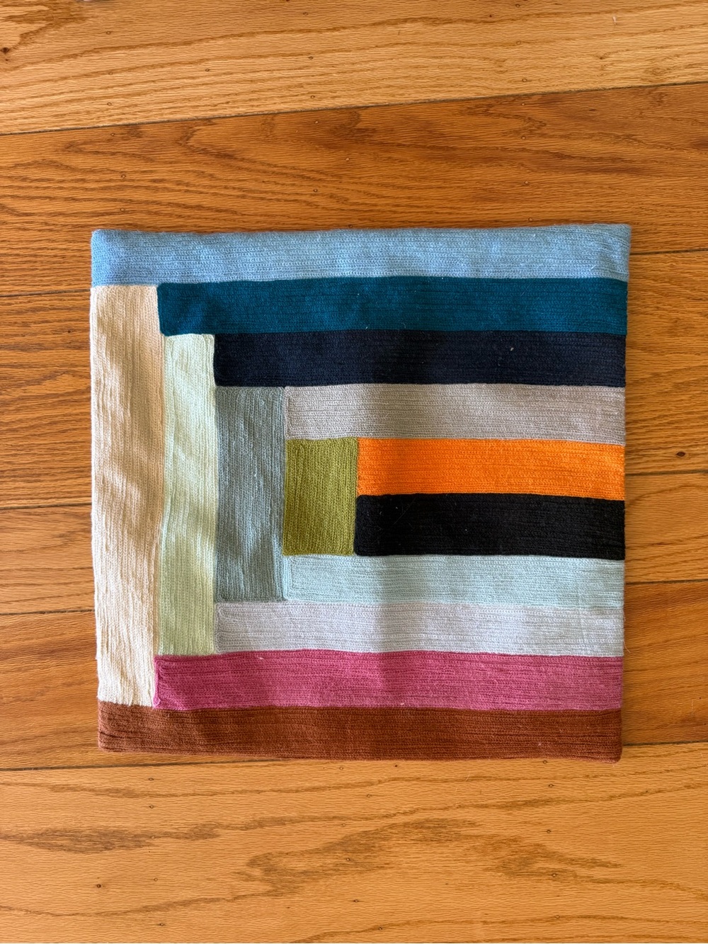 West Elm Striped Knit Pillow Cover - Multicolor